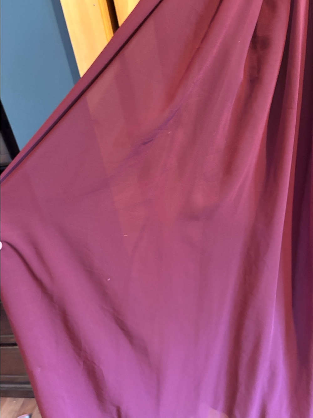 Azazie Ginger Dress A16 Color Cabernet - Picture 5 of 15